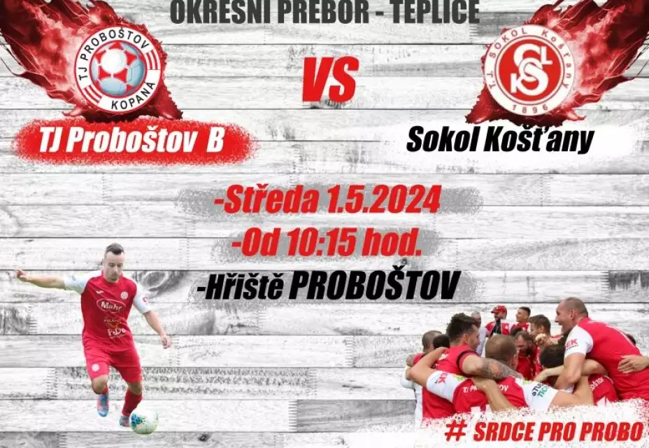 TJ Proboštov B  : TJ Sokol Košťany 3:0 (1:0)
